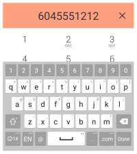 Dial pad in an Android phone