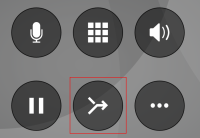 The "Put Calls in Conference" button is on the call controls.
