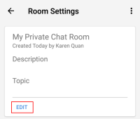 The "Edit" button is in "Room Settings".