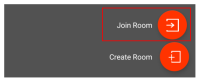 The "Join Room" button is on the "Add" menu.