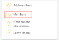 "Members" is in "Room Settings".