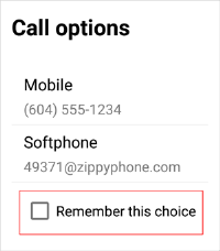 Android: Remember this choice selection 