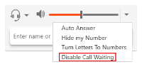 "Disable Call Waiting" in the in "More call options" menu.