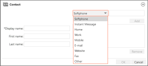 Windows: Select the contact method