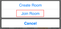 "Join Room" is on the menu.