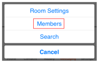"Members" is in the "More" menu.